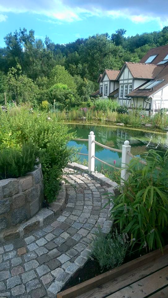 Blick vom Garten auf das Naturschutzgebiet Rems.